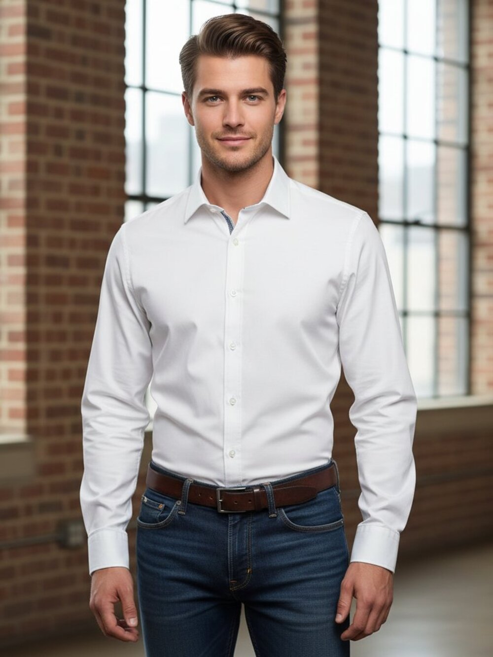 14th & Union Men’s Button Down Shirt NWT White XL Long Sleeve Classic Officewear
